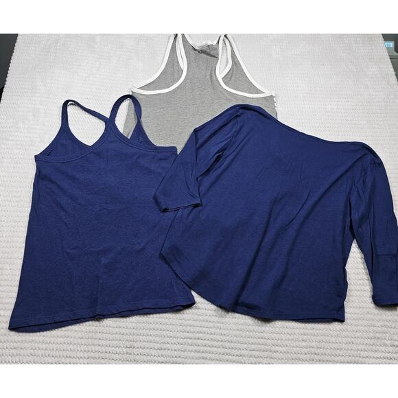 Victorias Secret Shirt Womens Medium Sleeve Less & 3/4 Sleeve Lot Of 3 Tops - Picture 9 of 10